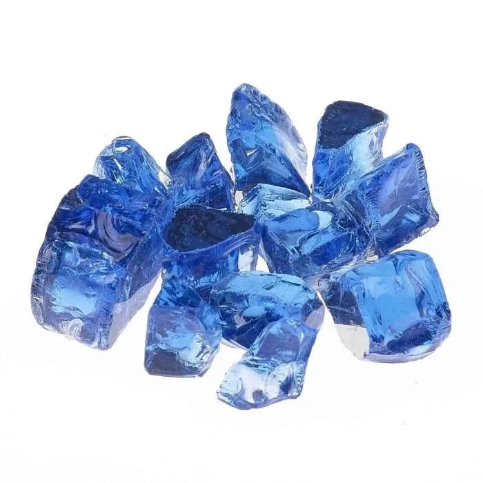 Poseidon Blue Fire Pit Glass