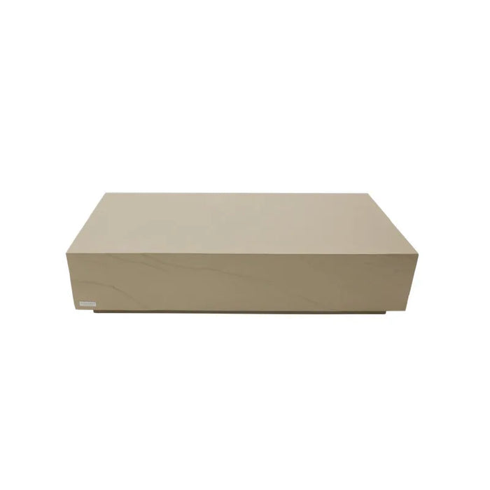 Sunlight Yellow Elementi Home Colorado 60" Large Rectangle Concrete Coffee Table.