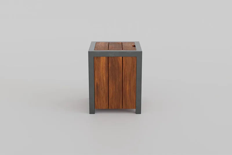 wooden propane tank storage unit