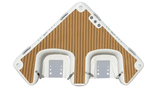 inflatable float with white frame on a white background