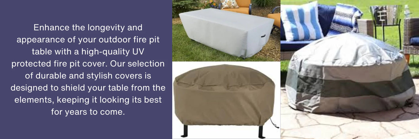 rectangle and round fire pit cover 