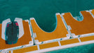 Yacht beach dock system in a body of water