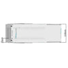 Rectangular light fixture with dimensions labeled on a white background