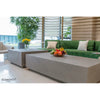Two grey Elementi Home Colorado L60 Rectangular Concrete Coffee Tables in a modern living room setting.