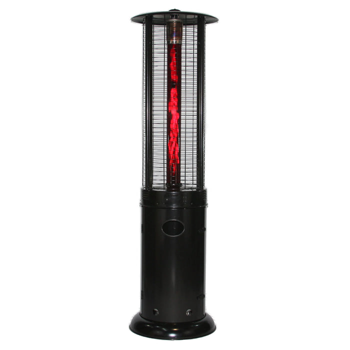 A stylish patio heater that provides warmth and ambiance to outdoor spaces.