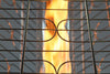 Close-up of a patio heater flame.