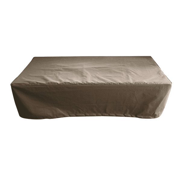 rectangle propane fire pit table cover covering fire table