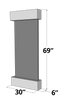 wall mounted water fountain dimensions