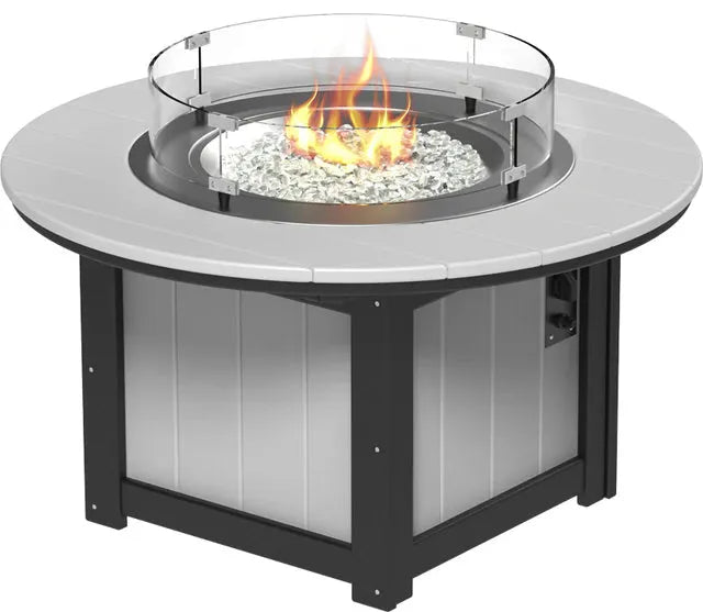 LuxCraft Lumin 46" Dove Grey Round Fire Pit