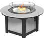 LuxCraft Lumin 46" Dove Grey Round Fire Pit