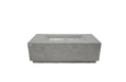 light grey high performance cast concrete fire table by elementi