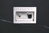OFP121BB Bulgaria Black Varna Marble Porcelain rectangular Fire Table switch close up