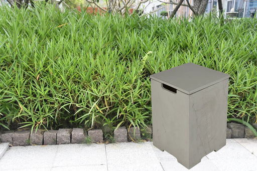 ONB404SG space grey GFRC square tank cover for elementi fire table in garden