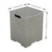 square propane tank cover for elementi fire pit in light grey