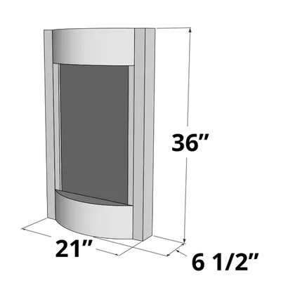 Measurement of adagio water feature serene waters series