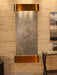 adagio wall mounted water feature with bronze accents in a room setting