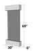 adagio water feature in door wall fountain dimensions