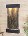 green marble slate on a medium sized horizonal indoor water fountain for wall by adagio water features