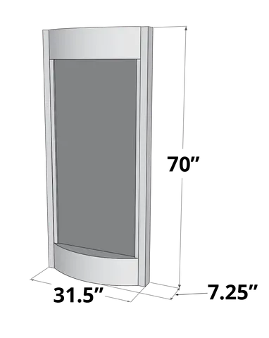 Measurement of adagio water feature pacifica waters series