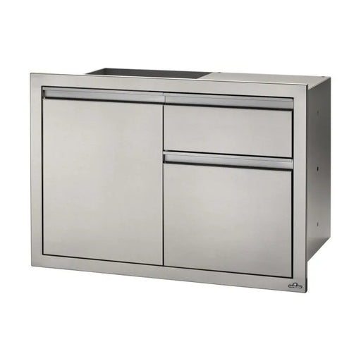 Sleek Stainless Steel Outdoor Kitchen Cabinet with Single Door and Double Drawer