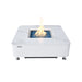 copenhagen marble porcelain square fire table elementi plus on a white background