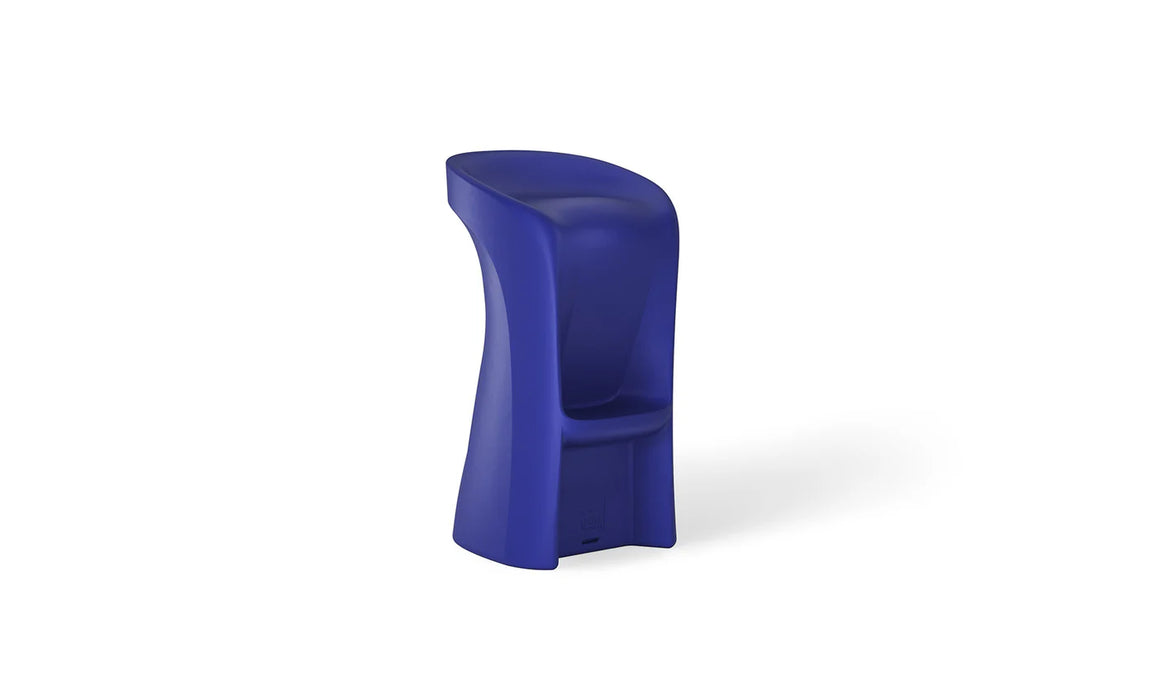 dark blue swimming pool stool on a white background