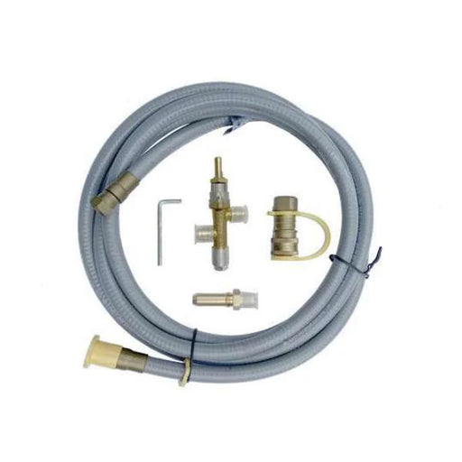 conversion kit for fire pits and tables with grey wire and 3 piece gold hardware