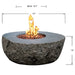 elementi boulder rock fire pit table high performance concrete OFG110 size dimension