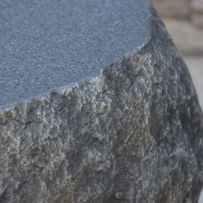 close up of rocky surface on elementi boulder tank cover