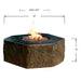 elementi columbia hexagon high performance cast concrete fire pit table OFG105 size dimensions on white background