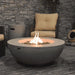 round fire pit table propane with matching tank cover