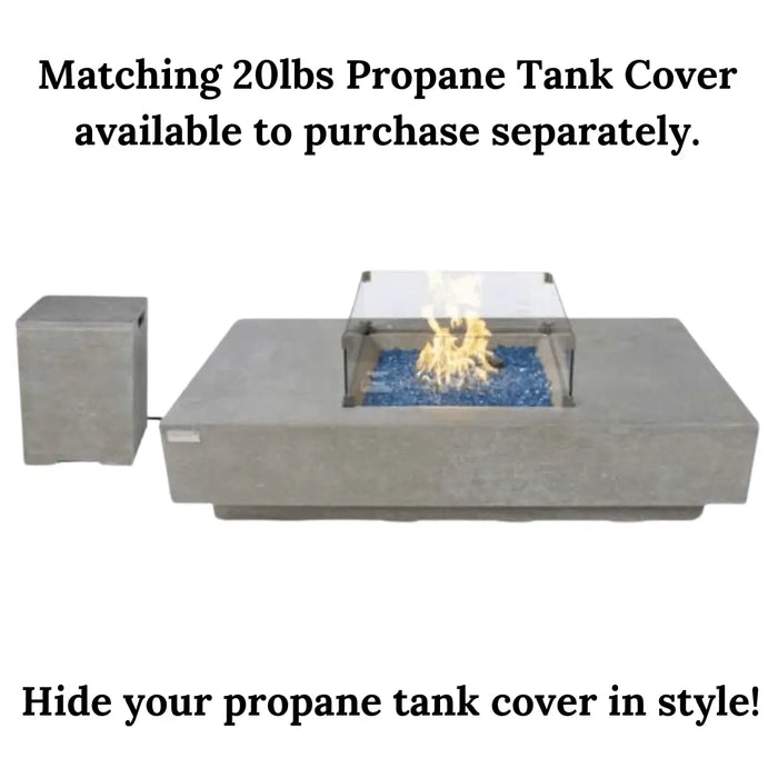 Fire Table Tank Elementi Plus Monte Carlo Rectangular Fire Pit Table