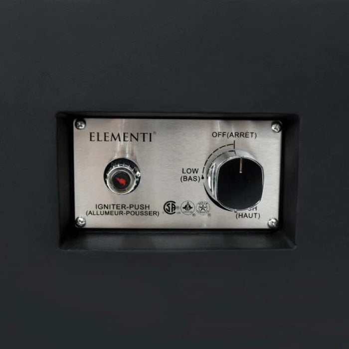 elementi plus annecy start stop button close up