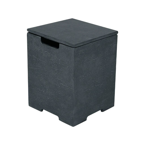 square propane tank cover dark grey for elementi fire pits and table