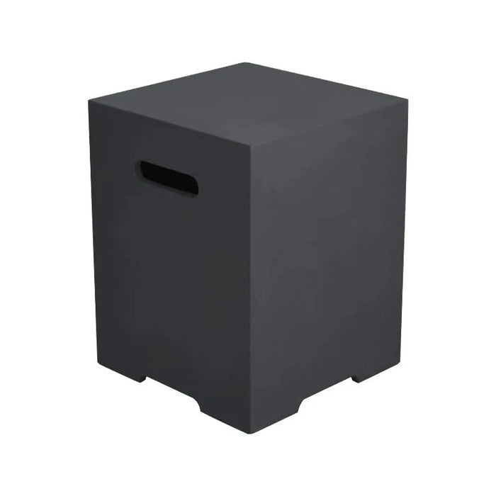 elementi plus square concrete tank cover OBB01 109 dark grey on a white background