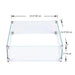 clear tempered glass elementi square windshield suitable for square fire pit tables by elementi measurement breakdown