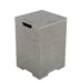 elementi plus tank cover textured light grey ONB405LG fire table tank cover on a white background