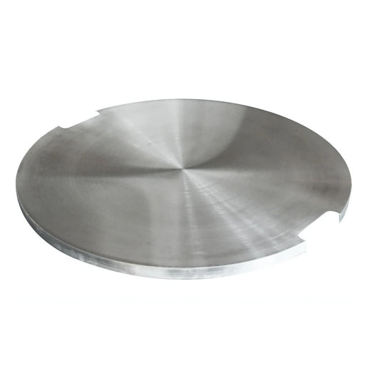 silver fire pit lid round for elementi round fire tables in white background