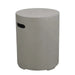 elementi light grey round smooth finish tank cover