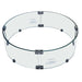 elementi round fire pit table windscreen