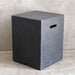 elementi square travertine tank cover dark grey