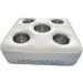 Silver cup holder with five compartments on a white background, featuring 'Yachtbeach' branding.