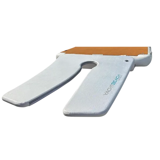 foil ramp with 'Yacht Beach' branding on a white background