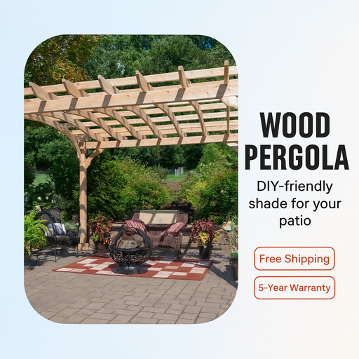 Yard Craft 10x12 Wood Pergola DIY Kit