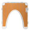 Inflatable jet ski dock with white arch, branded 'Yacht & Beach'.