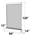 
A 3D line drawing rendering of a very large, rectangular free-standing water feature, set against a transparent checkered background. 