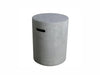 light grey round smooth finish tank cover for madeno fire tables ONB017LG on a white background