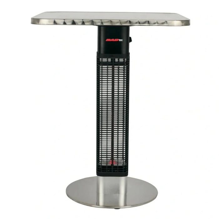 Stylish and functional, the RADtec Electric Bistro Patio Table Heater combines a durable tabletop with powerful infrared heat, perfect for enjoying cozy evenings outdoors.