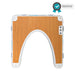 single inflatable jetski dock Wooden-patterned product with white frame on a white background