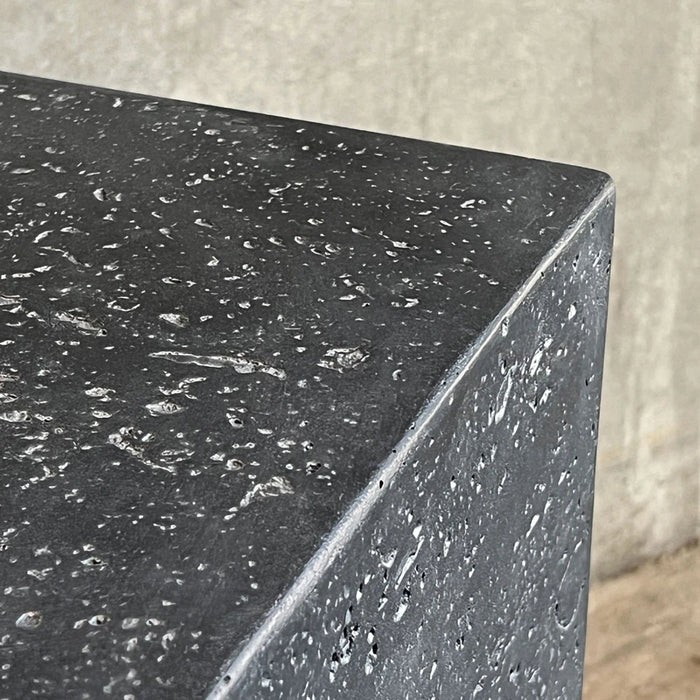 square travertine dark grey tank cover elementi table top flat surface close up